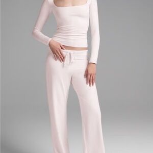 SKIMS Cotton Jersey Straight Leg Pants NWT